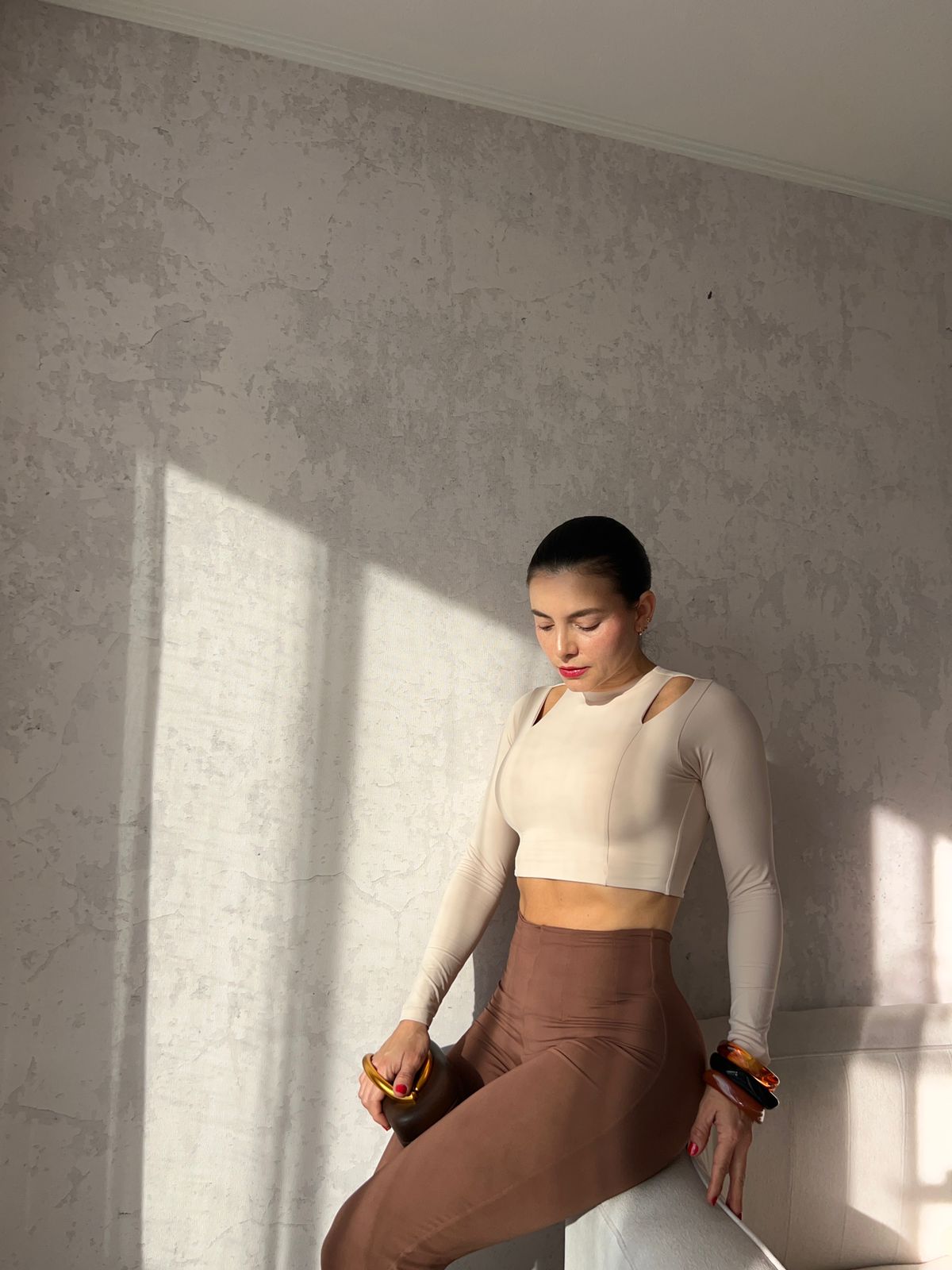 CROP TOP SOFI BEIGE