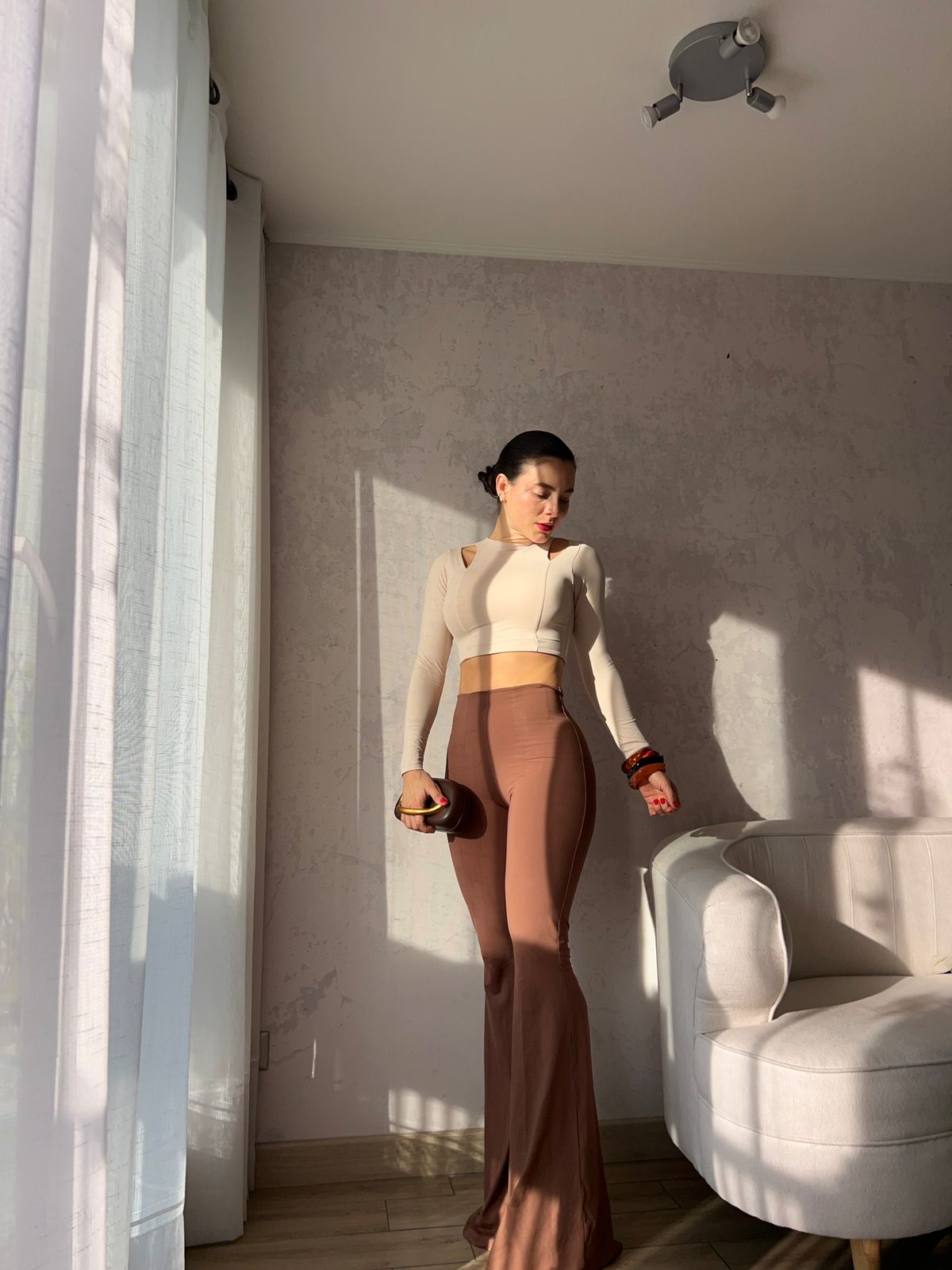 CROP TOP SOFI BEIGE