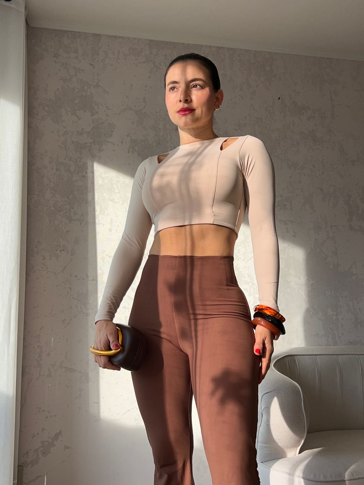 CROP TOP SOFI BEIGE