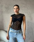 BODY CINZA NEGRO