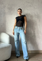 BODY CINZA NEGRO