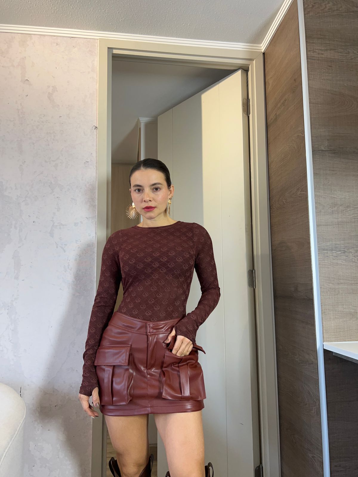 FALDA CAMI BORGOÑA